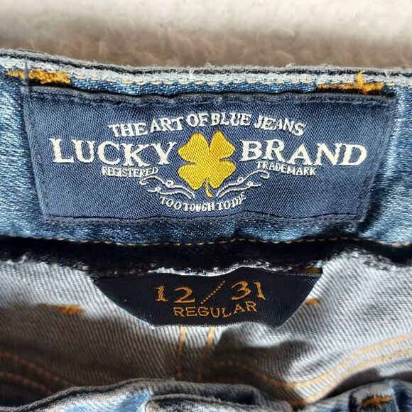 Lucky Brand Sweet Jean Straight Women's Jeans 12/31 Regular Blue Denim Stretch - Picture 4 of 11